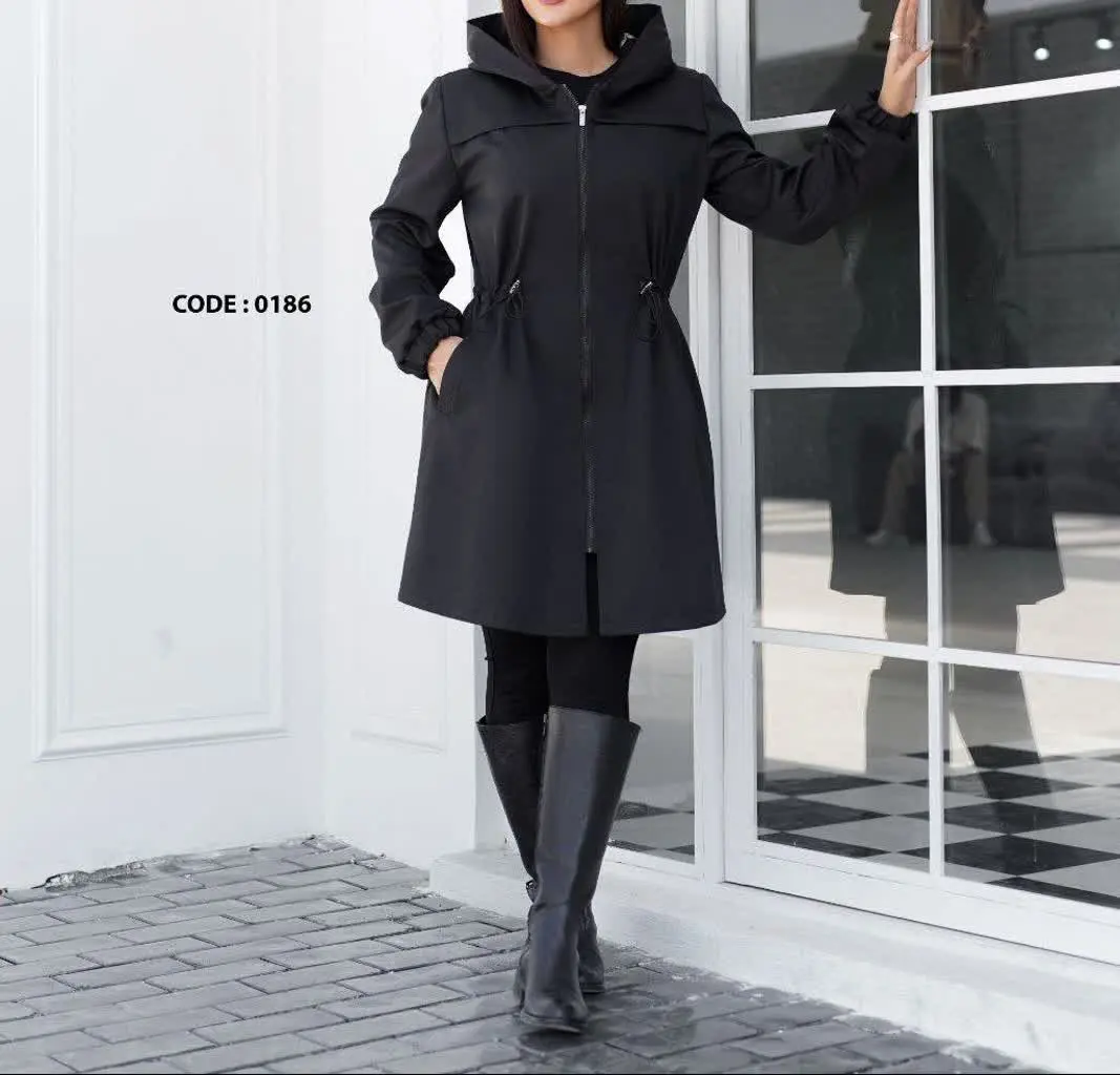 بارانی کلاهدار پاییزه 
