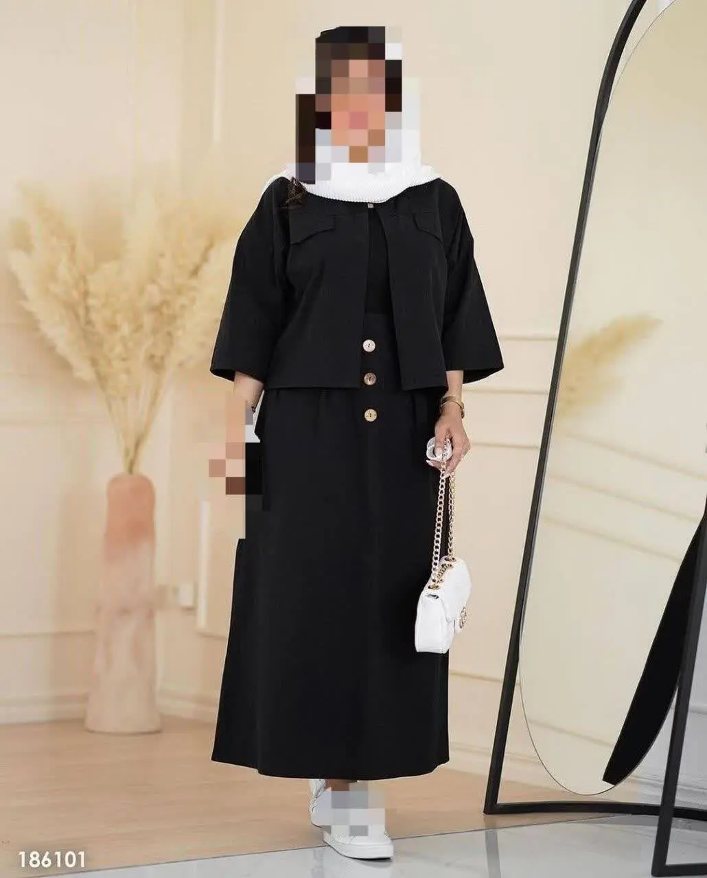 🦋نام محصول: کت دامن تولیکا 🪐
