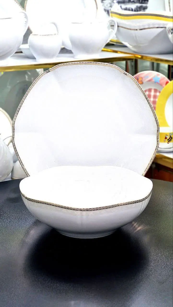 🍽قاب و قدح چینی زرین