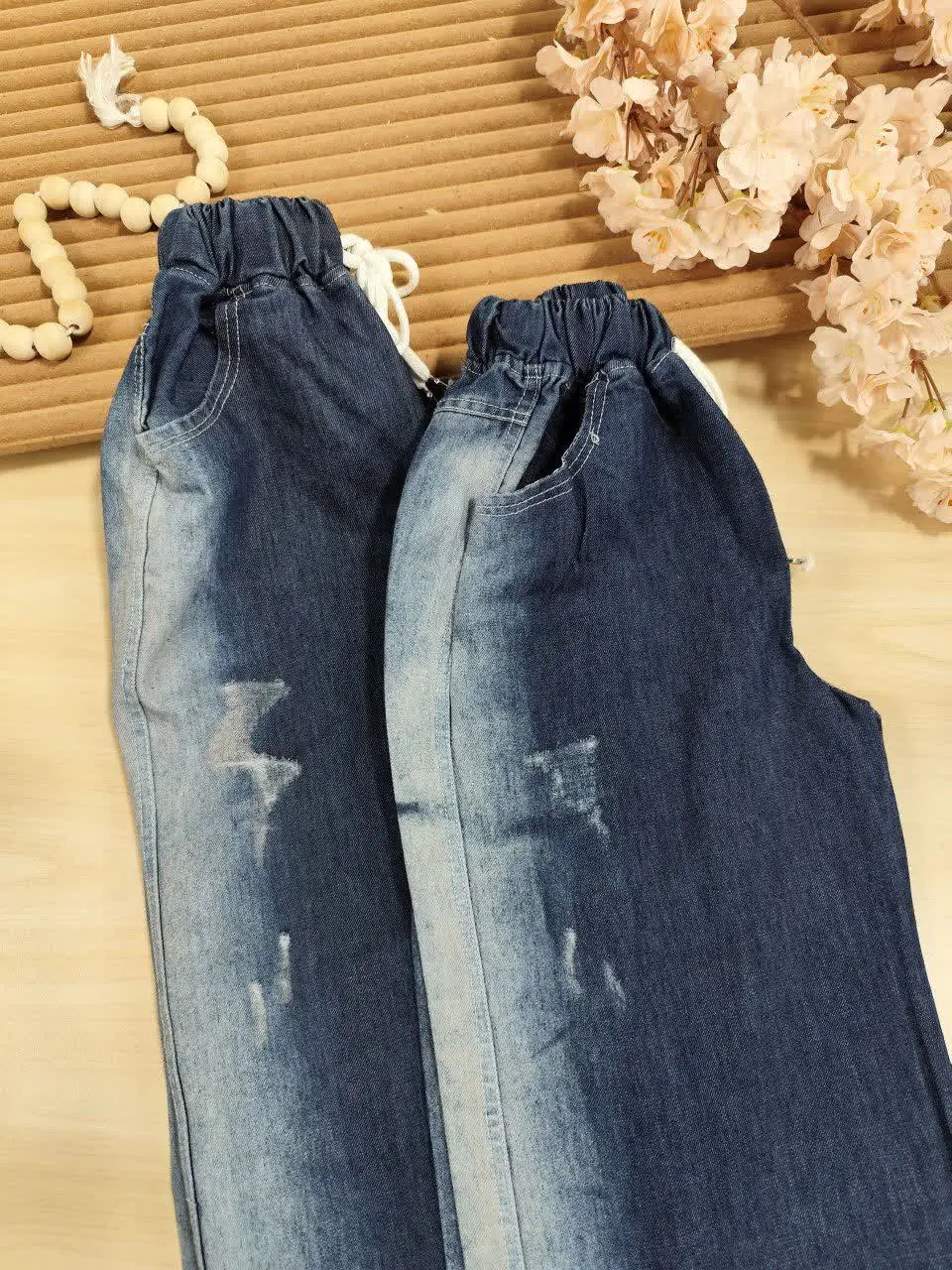 شلوار بگ دو رنگ