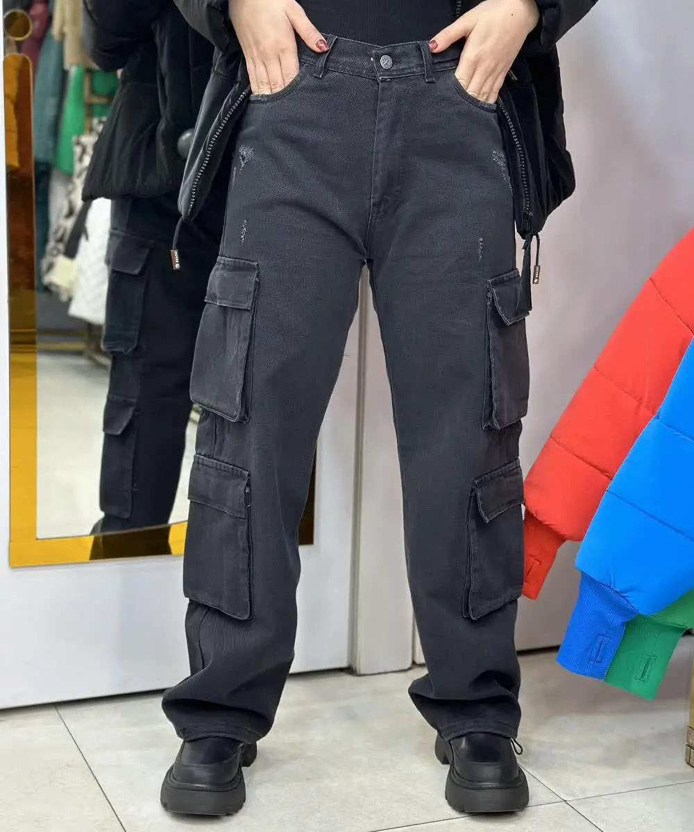 #شلوار_کارگو_پارچه_نیل
