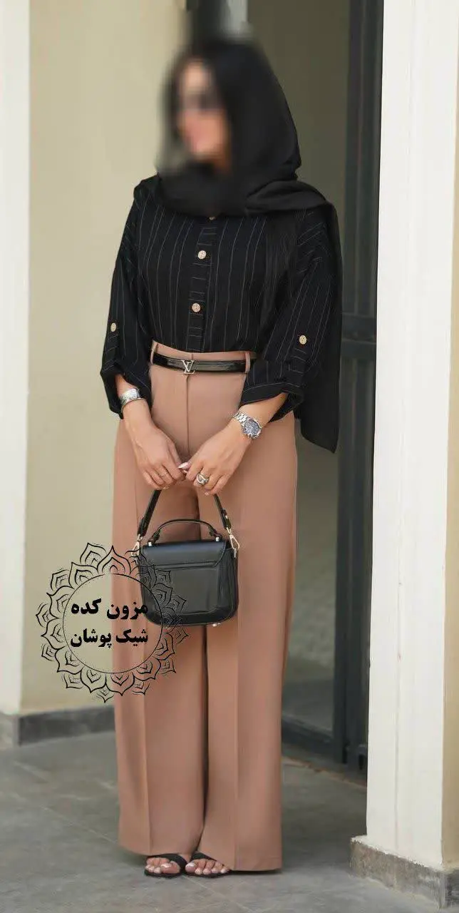 مدل شومیز شلوار راه راه یسنا 
