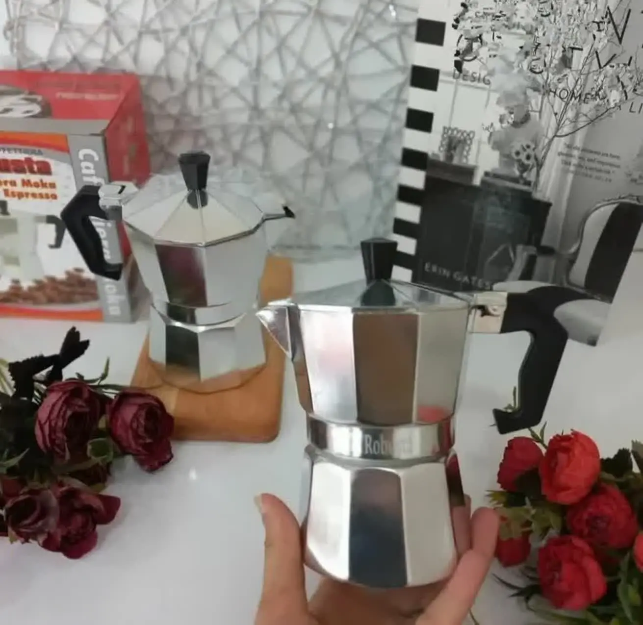 ☕️قهوه جوش و اسپرسوساز ۳ کاپ