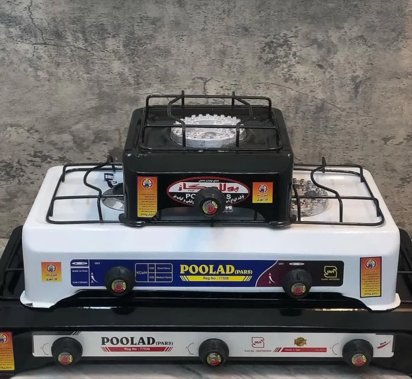 اجاق گاز رومیزی پولاد✔️
