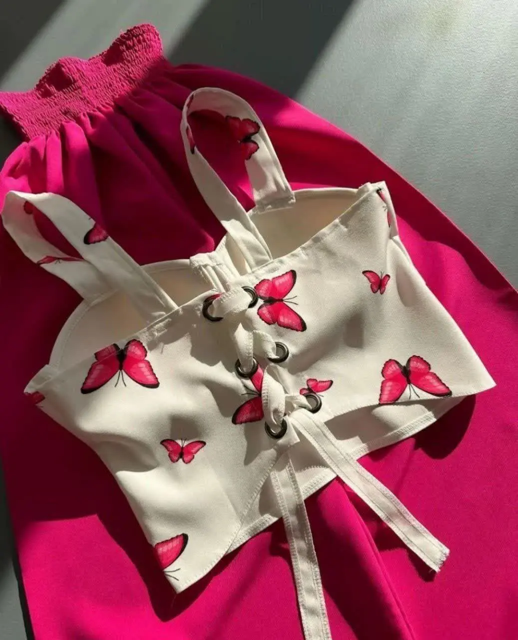 🦋نام محصول: کراپ شلوار پروانه 
