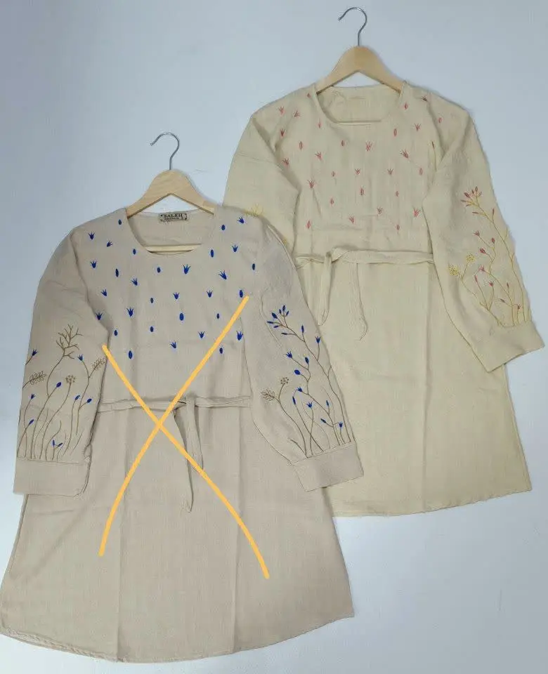 🌸 یه تونیک زیبا و قواره دار و خنک در رنگبندی زیبا براتون شارژ کردیم که هم چروک نمیشه هم قوارش خوبه هم گلدوزی پرتراکم و زیبایی داره و هم اینکه خنک خنکه مناسب روزای گرم سال که بند فیکس هم جهت 