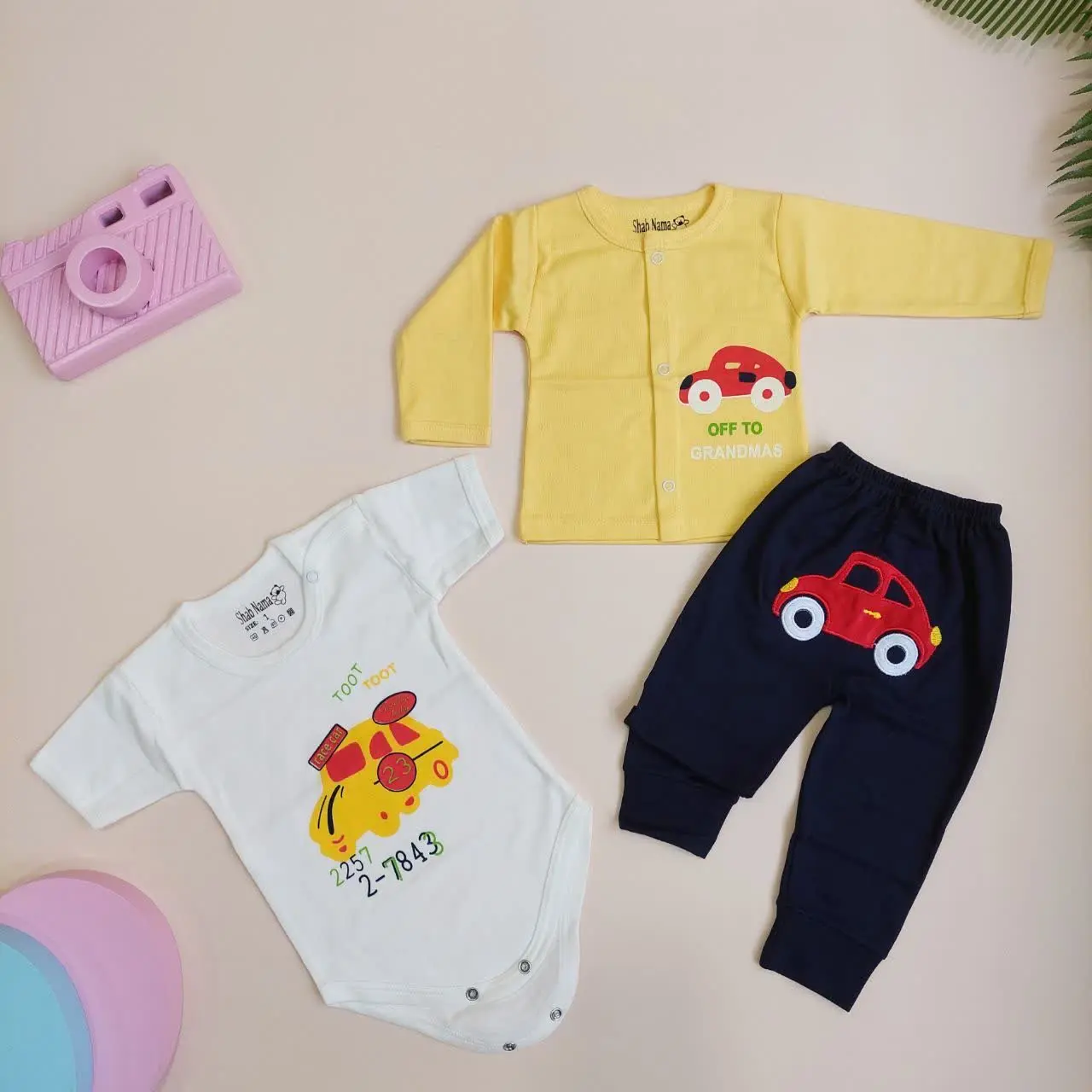 ست سه تیکه طرح ماشین🚗
