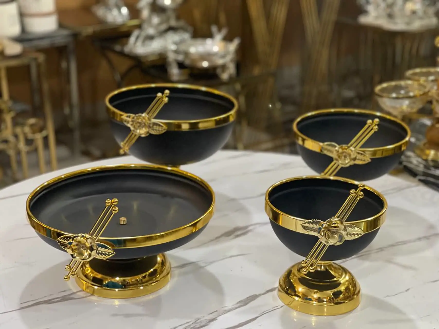 سرویس ۴ تکه فلزی مدل گیتاری ابعاد 
