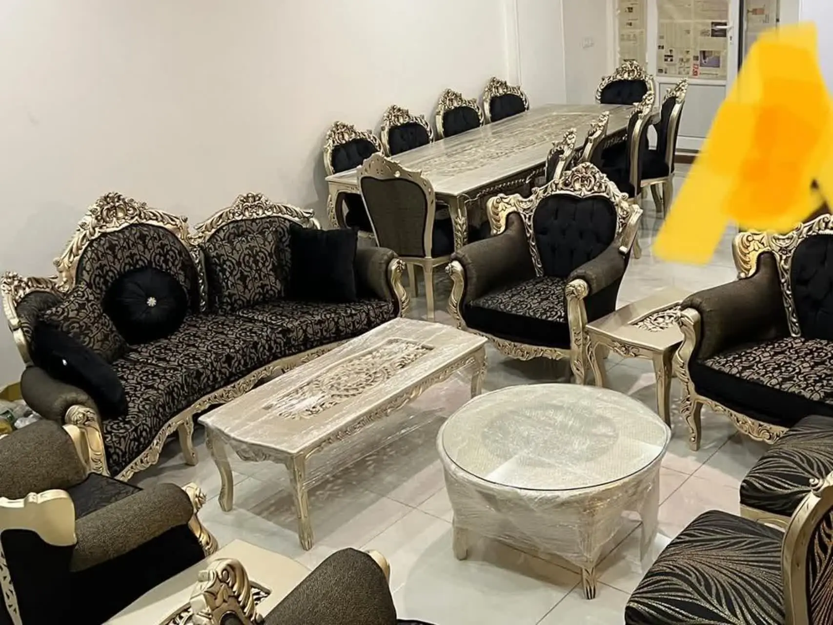 ❌️مبل استیل ۹نفره وناهارخوری ۱۰ نفره❌️
