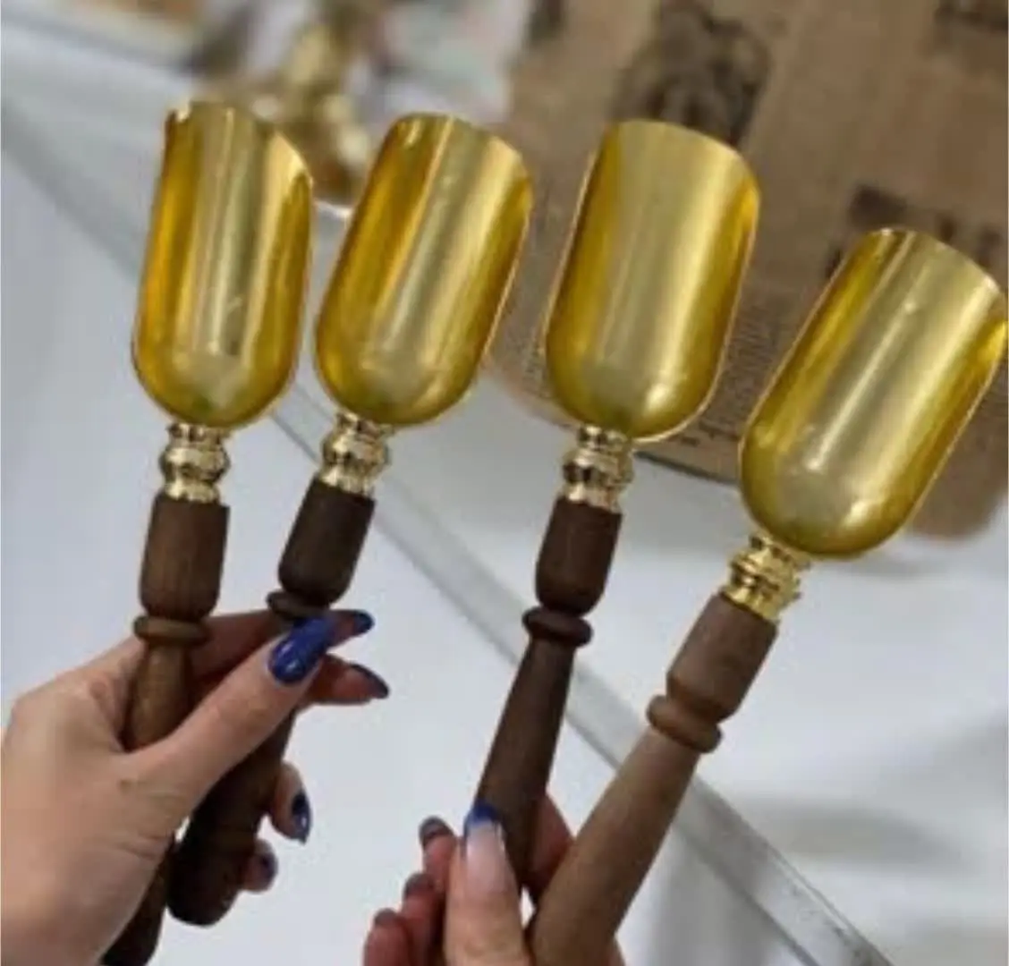 🌟قاشق آجیل دسته چوبی