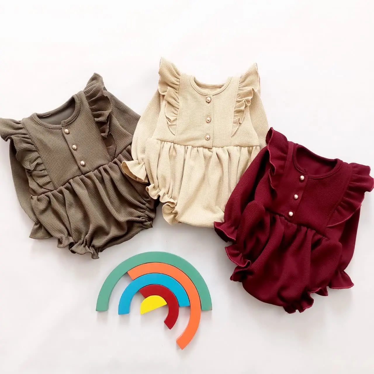 بادی آستین بلند بیسکوییتی
