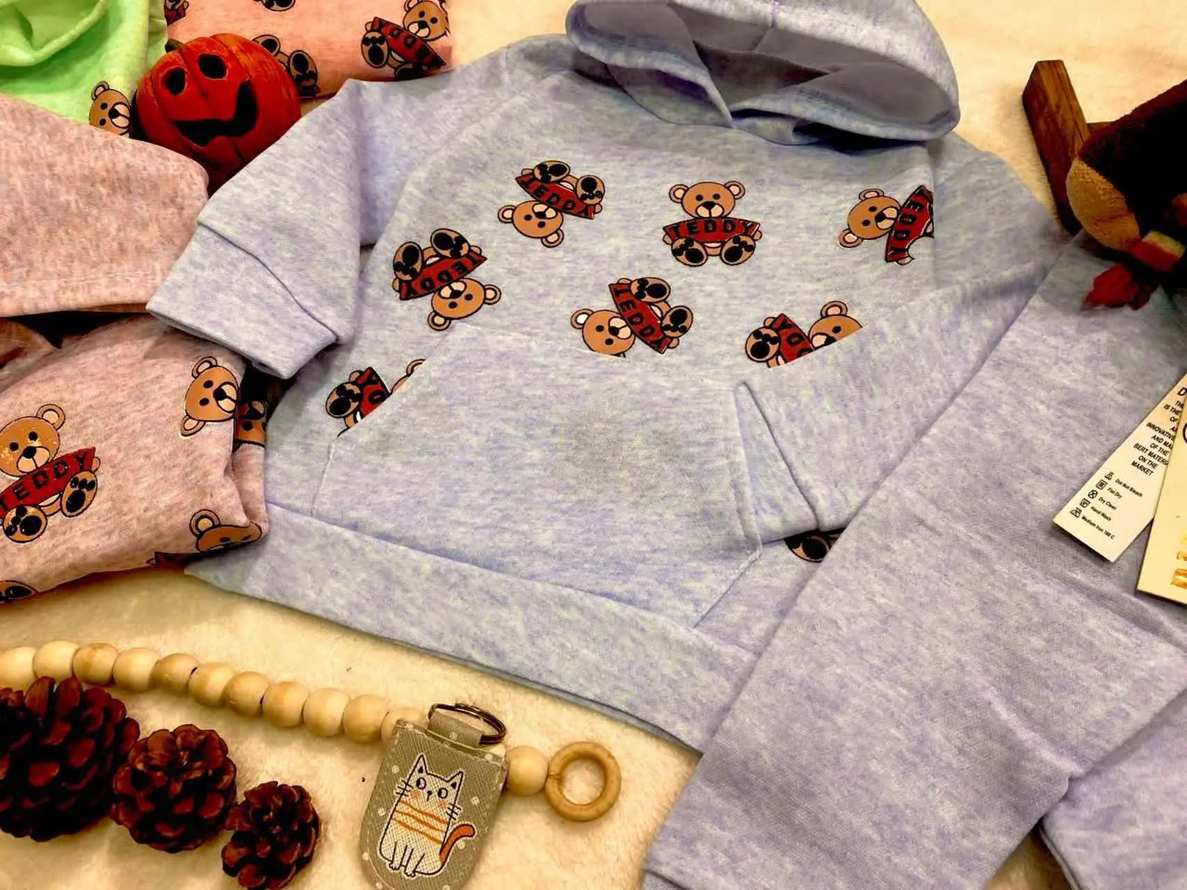 🧶 هودی شلوار کرکی 🤩 تمام چاپ
