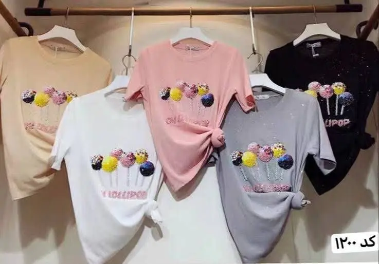 ♦️تیشرت گلدوزی شایندار کیفیت عالی عالی👌👌
