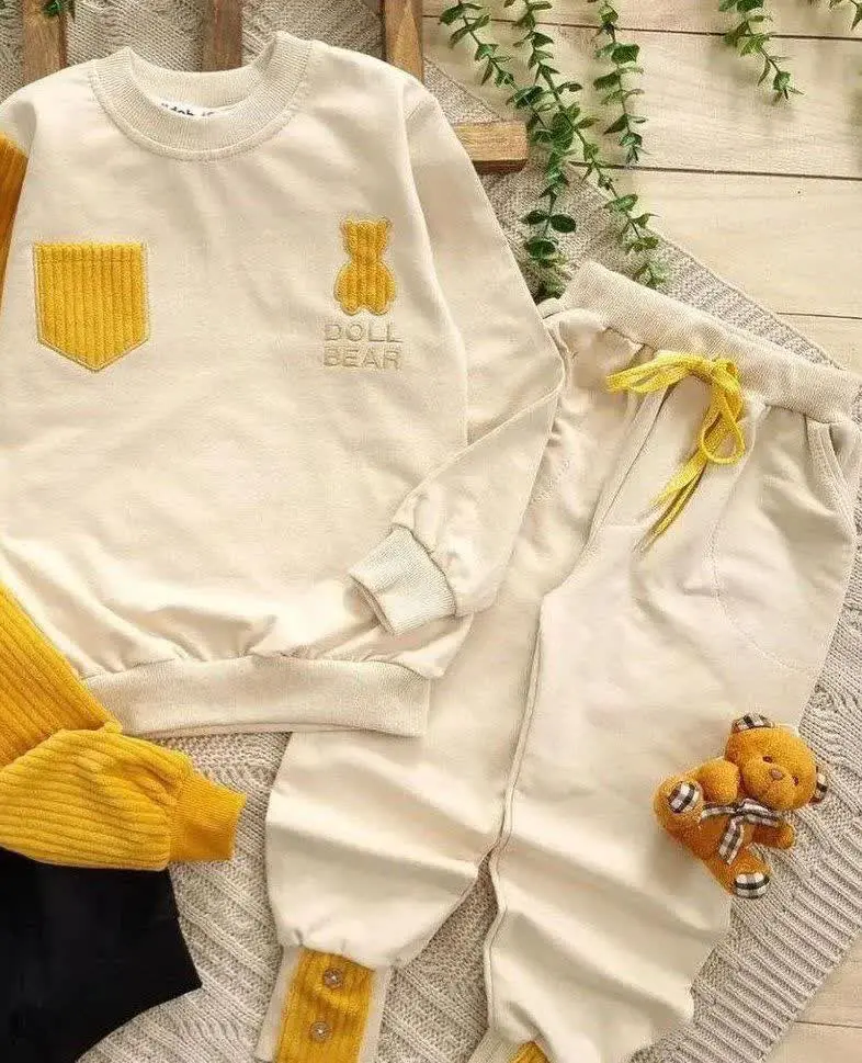 🔮ست آستین مخمل طرح خرسی🔮
