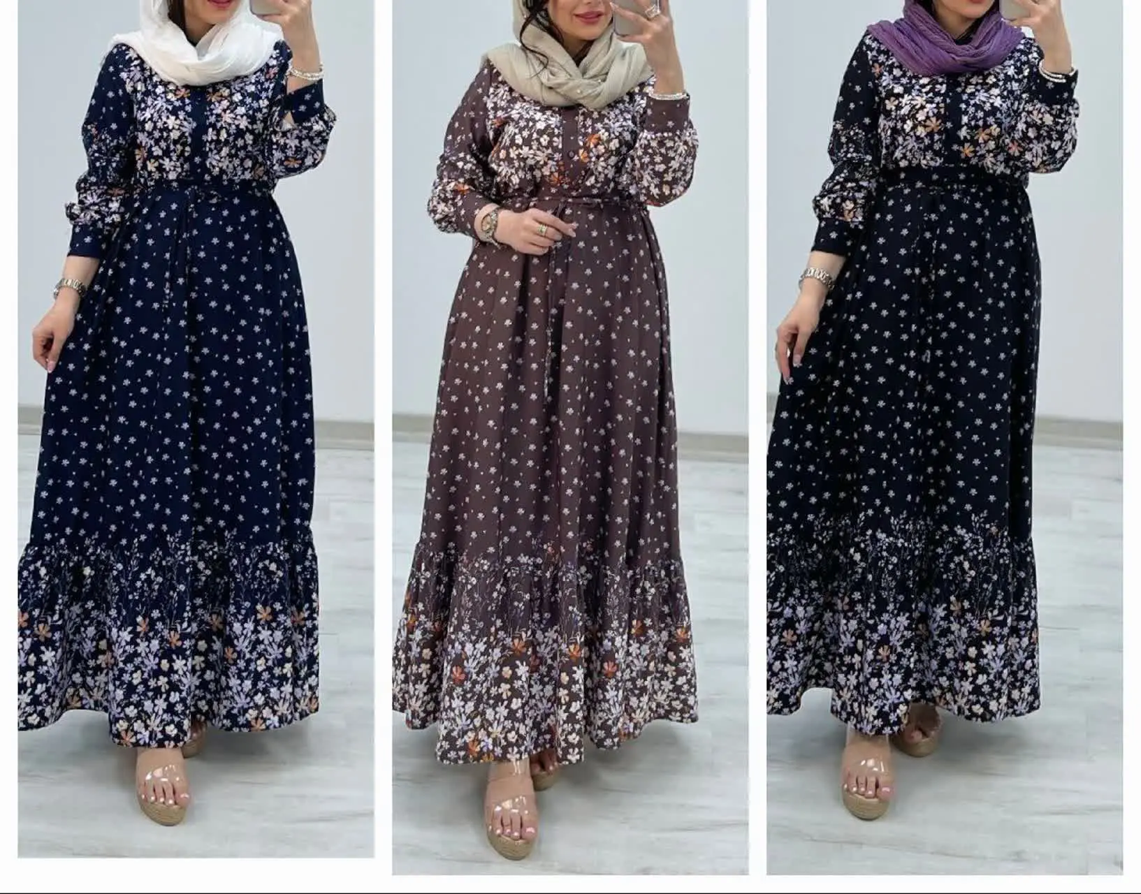 🛍نام: پیراهن ساحلی شکوفه🍃