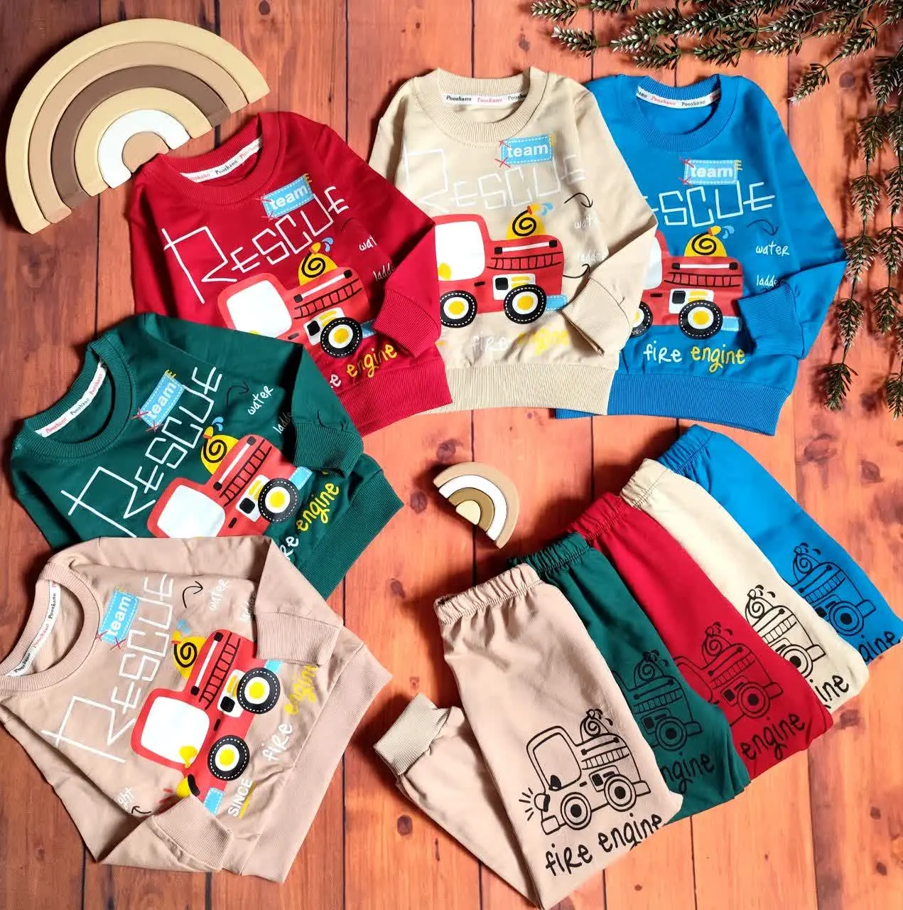 😍ست بلوز و شلوار طرح آتش نش...