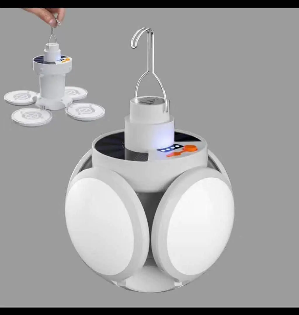 چراغ توپی ۵ پر شارژی 
