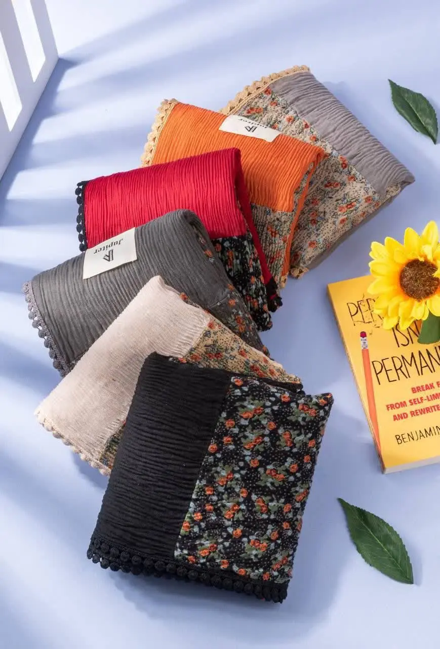 شال برشکا گل گلی دور عدسی🌱🌸