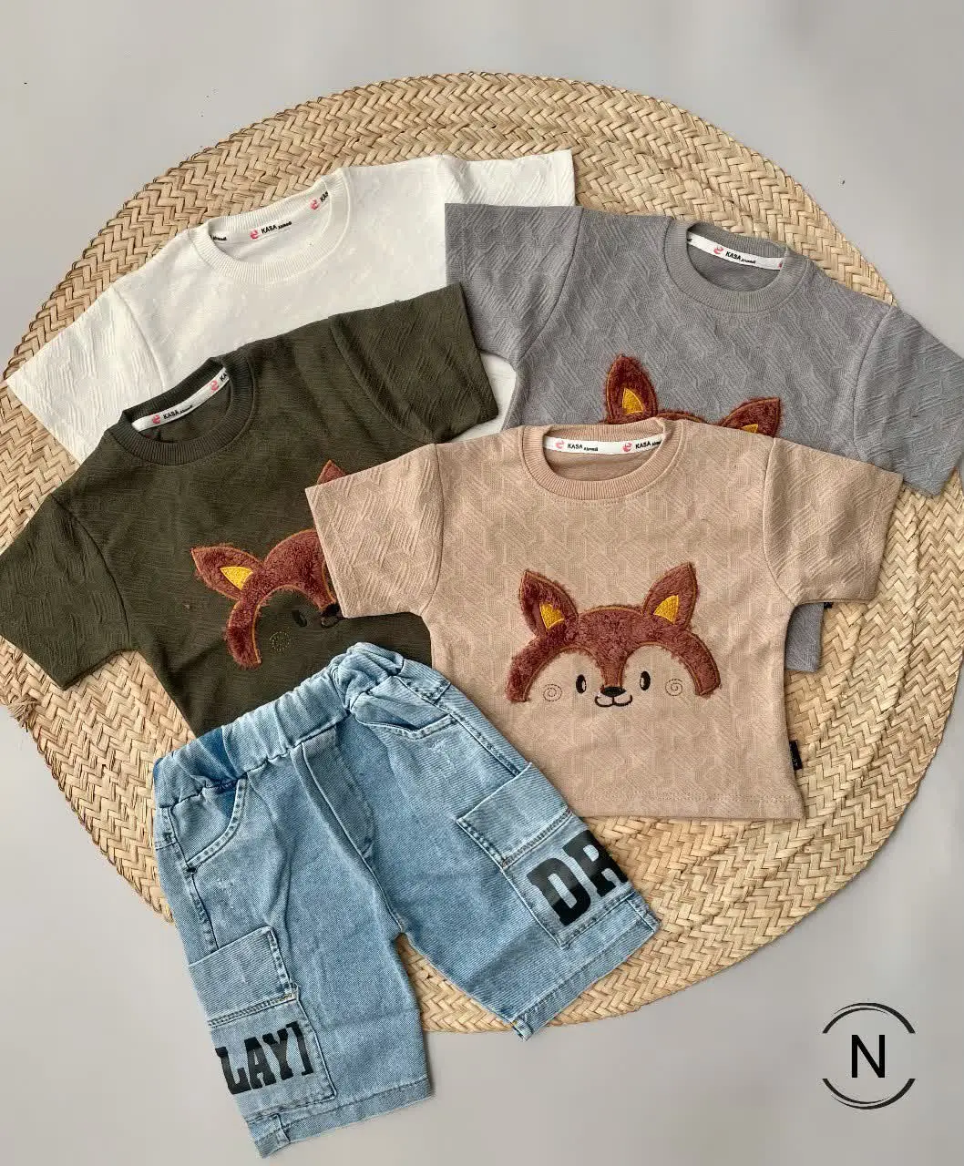 #تیشرت (ژاکارد) شلوارک (لنین) 
