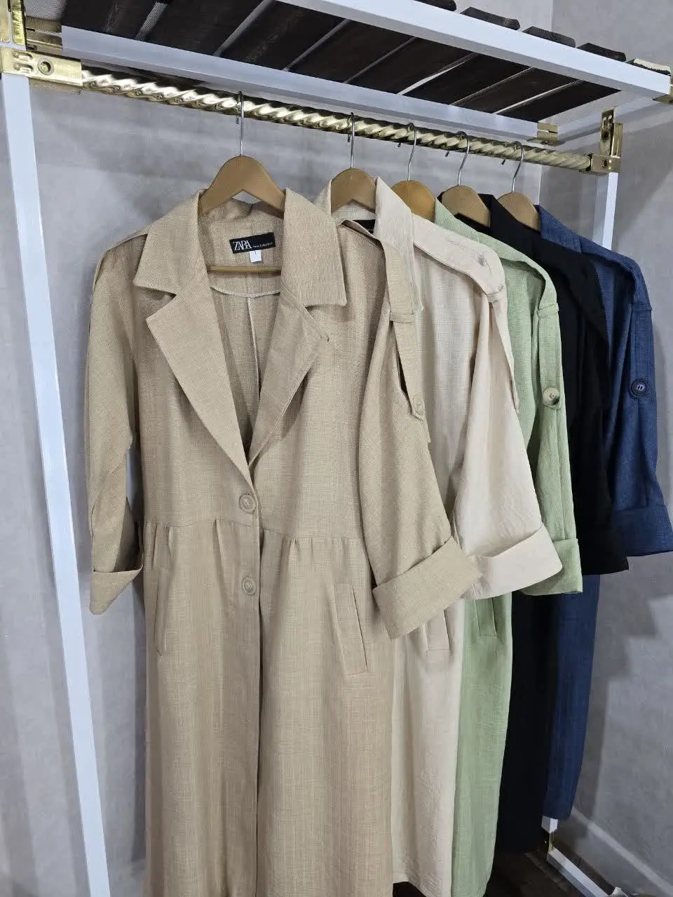 مانتو بلند جلودکمه