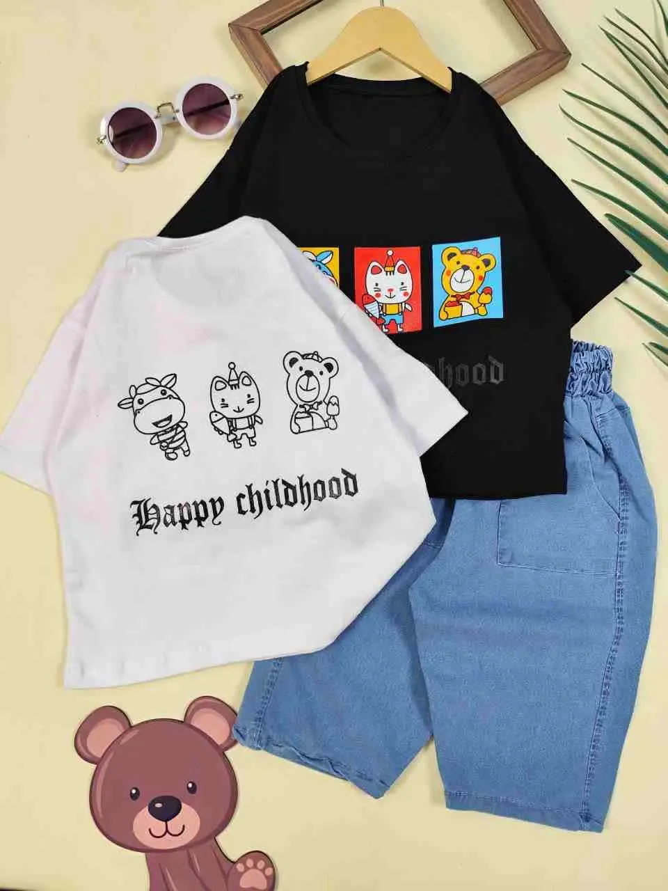 تیشرت شلوارک آلبوم حیوانات 
