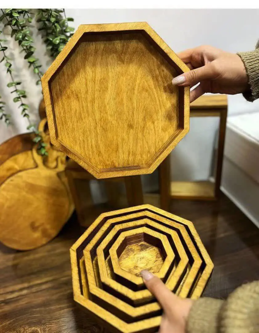 ✅ست سینی ۵ تیکه
