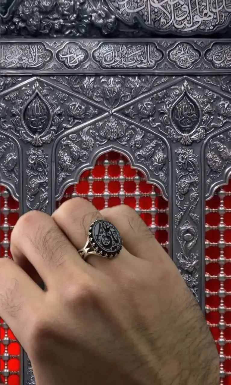 💎انگشتر عقیق مشکی مردانه اصل