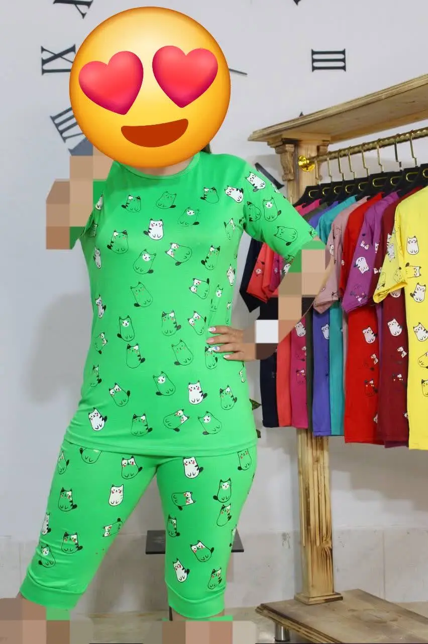 نام👗ست تیشرت شلوارک گربه
