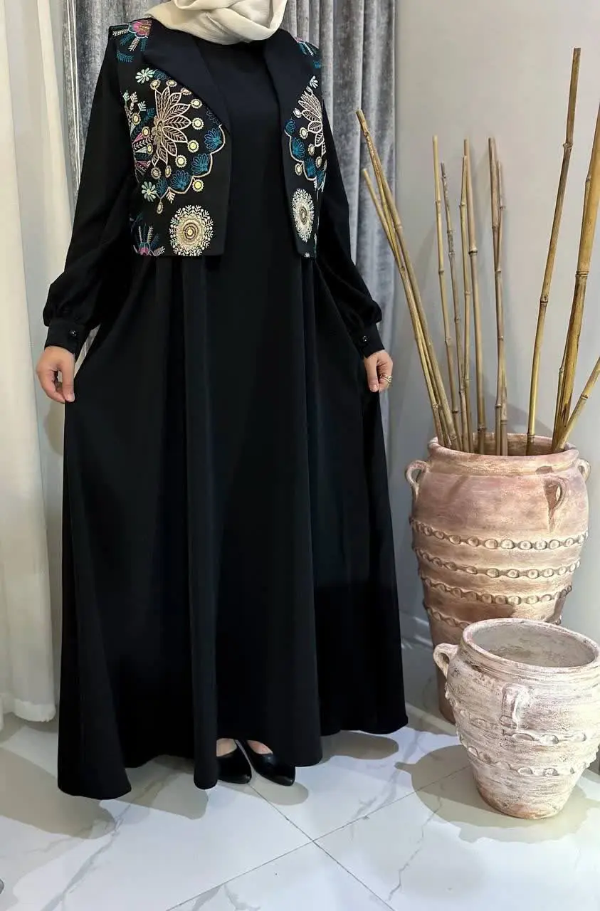 نام: مانتو عبایی و جلیقه تسنیم (دوتیکه) 
