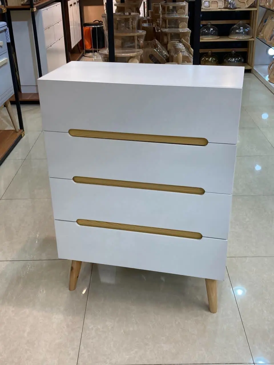 🔵دراور ۴کشو با ریل ساچمه‌ای
