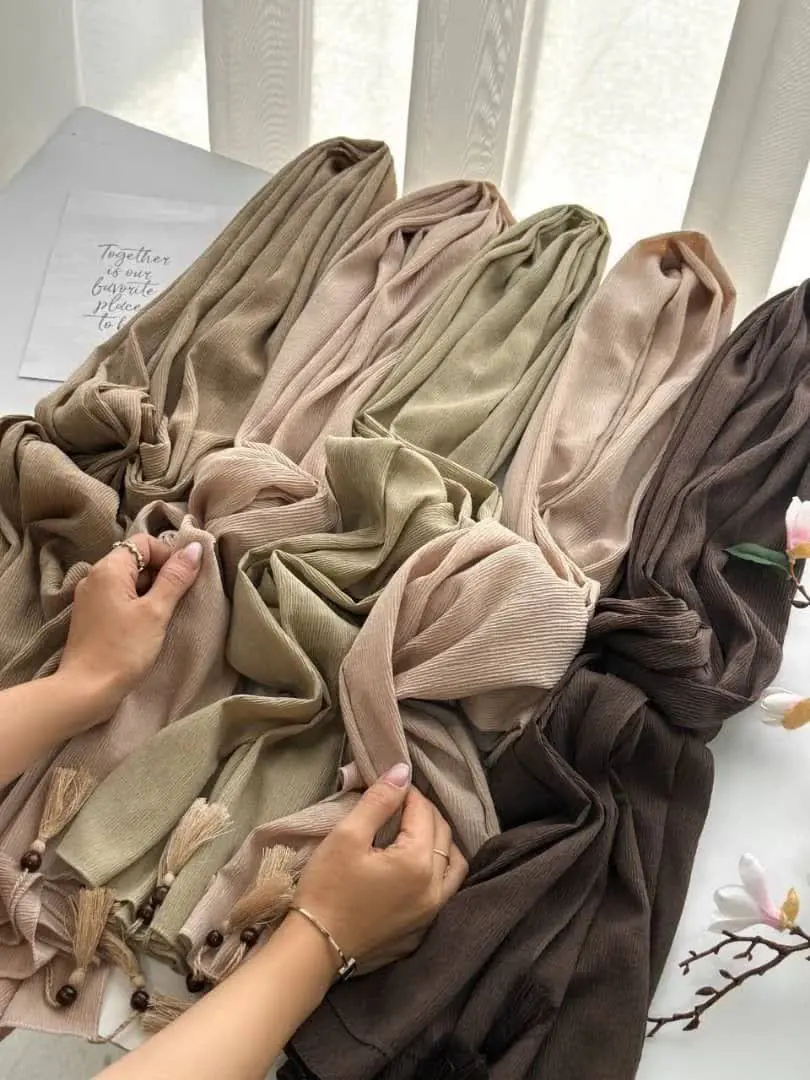 ✅️ نام کالا: شال پلیسه برشکا درجه ۱
