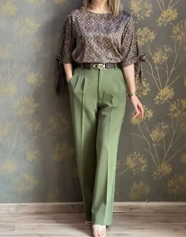 🌷نام: ست شومیز شلوار نانسی
