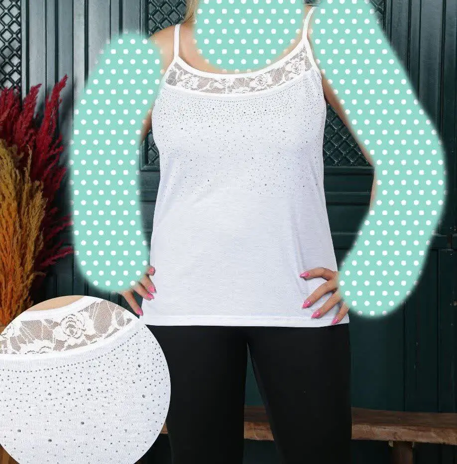 تاپ بندی تور دار نگین دار