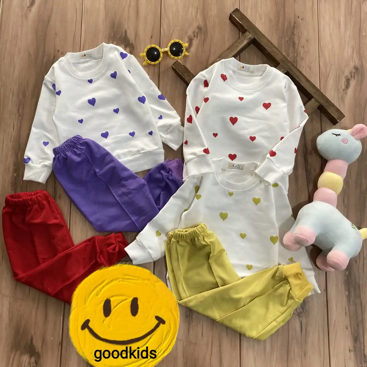 بلوز و شلوار قلبی
