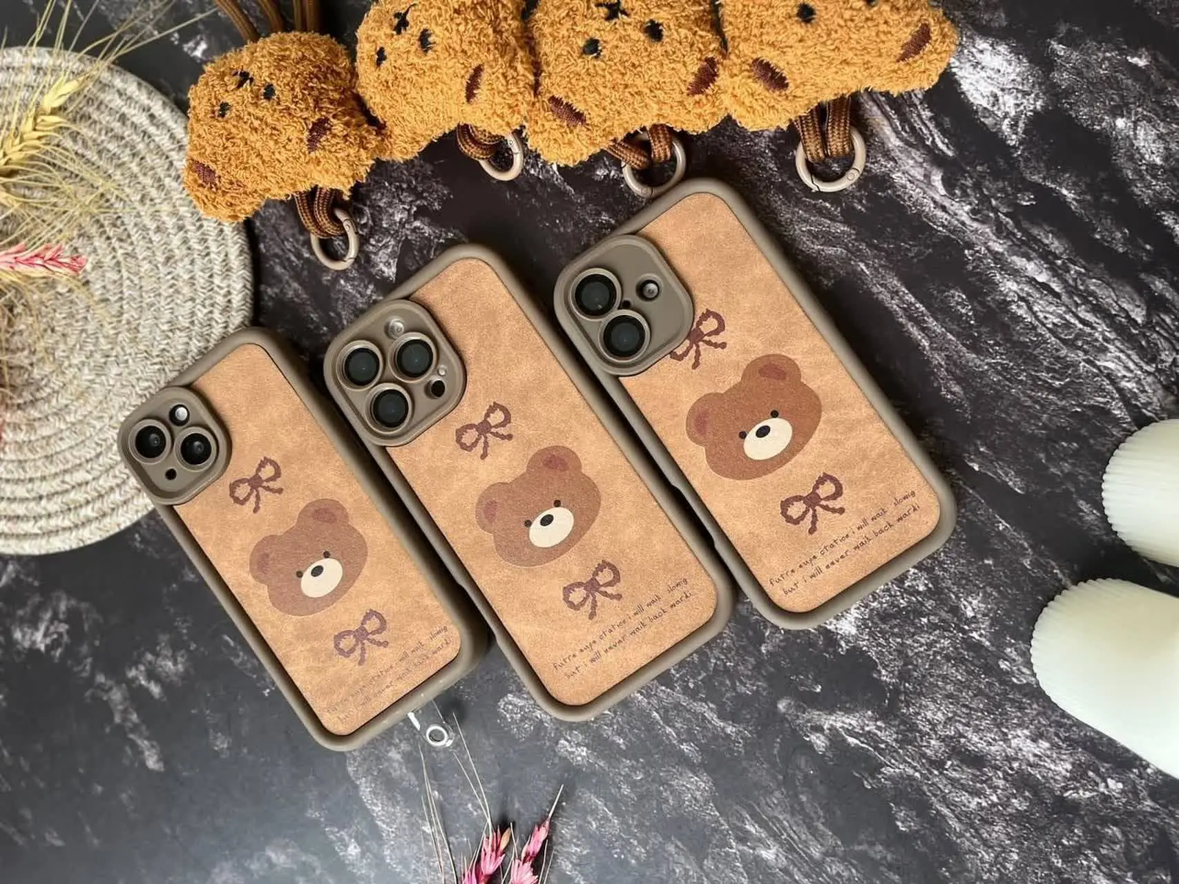 📱مدل قاب: قاب سولید خرس عروسکی با آویز ست عروسکی مخصوص انواع #سامسونگ #شیائومی و #آیفون
