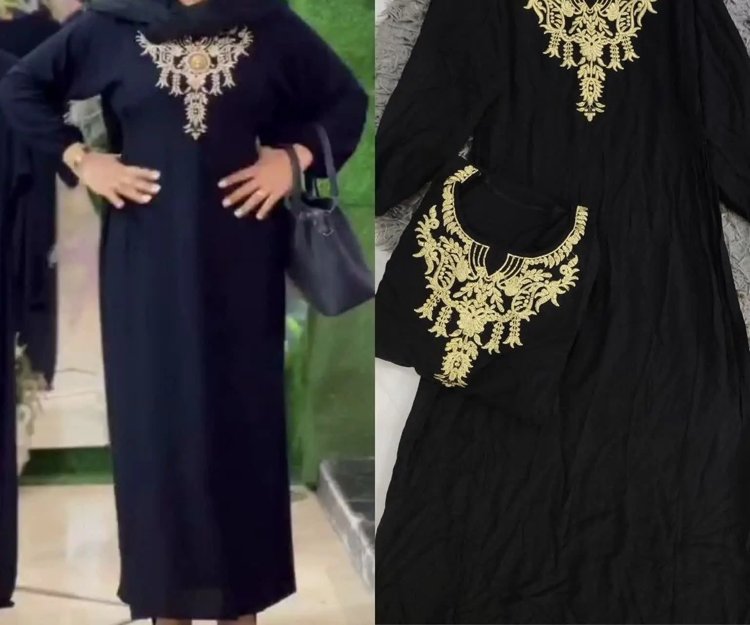 ❣نام: پیراهن نخی سینه گلدوزی
