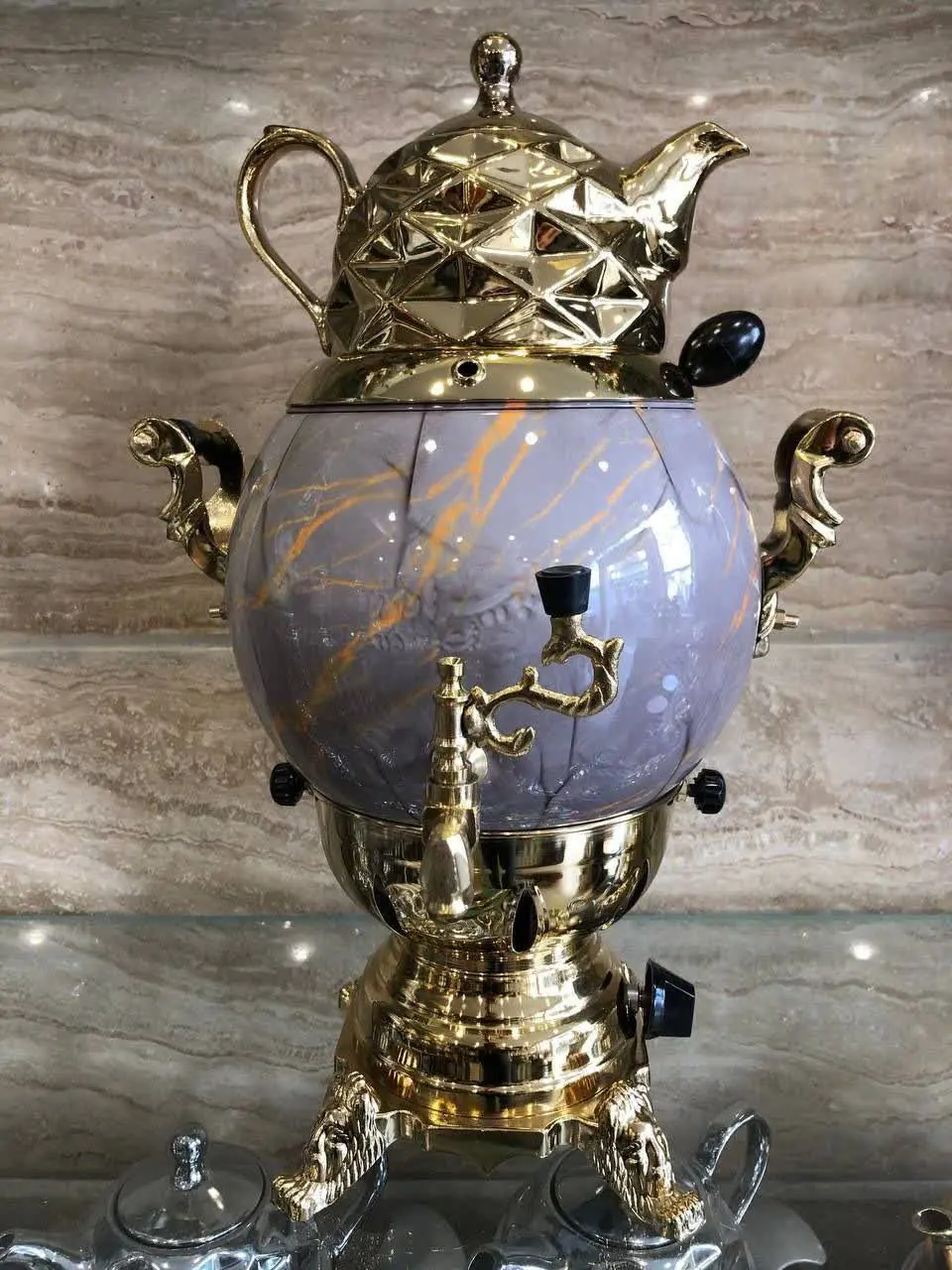سماور ۶ لیتر الماسی توپی 
