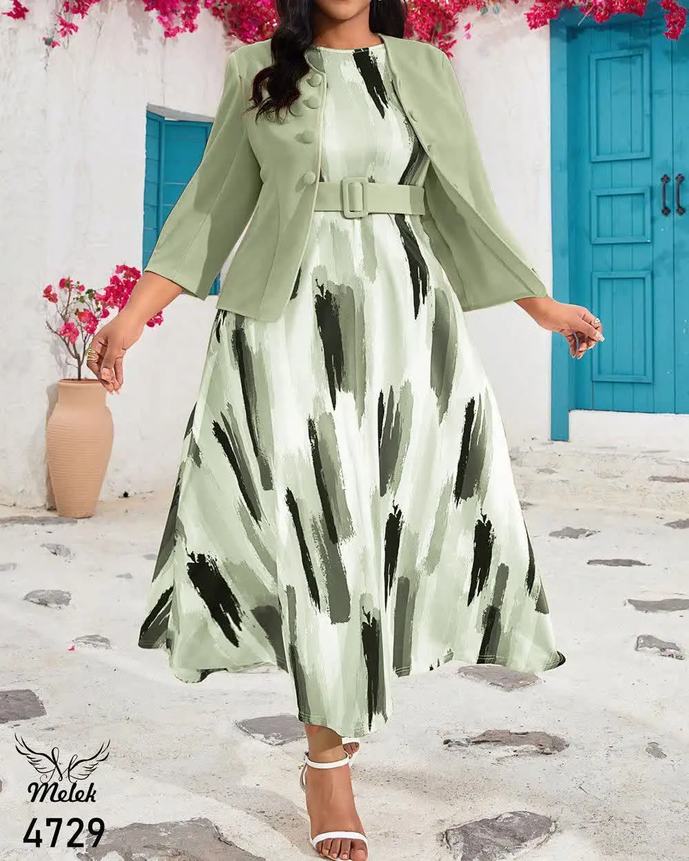 ست دوتکه سارافون و کت شیک و...