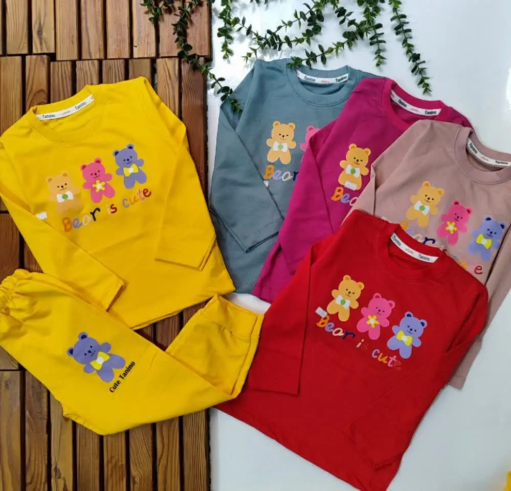 ست بلوز شلوار خرسی به همین زیبایی 
