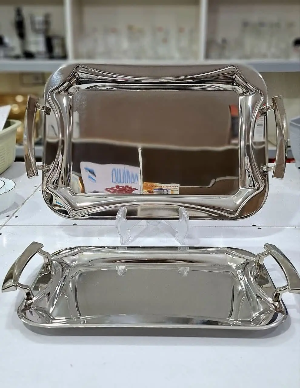 سینی استیل جفت📍