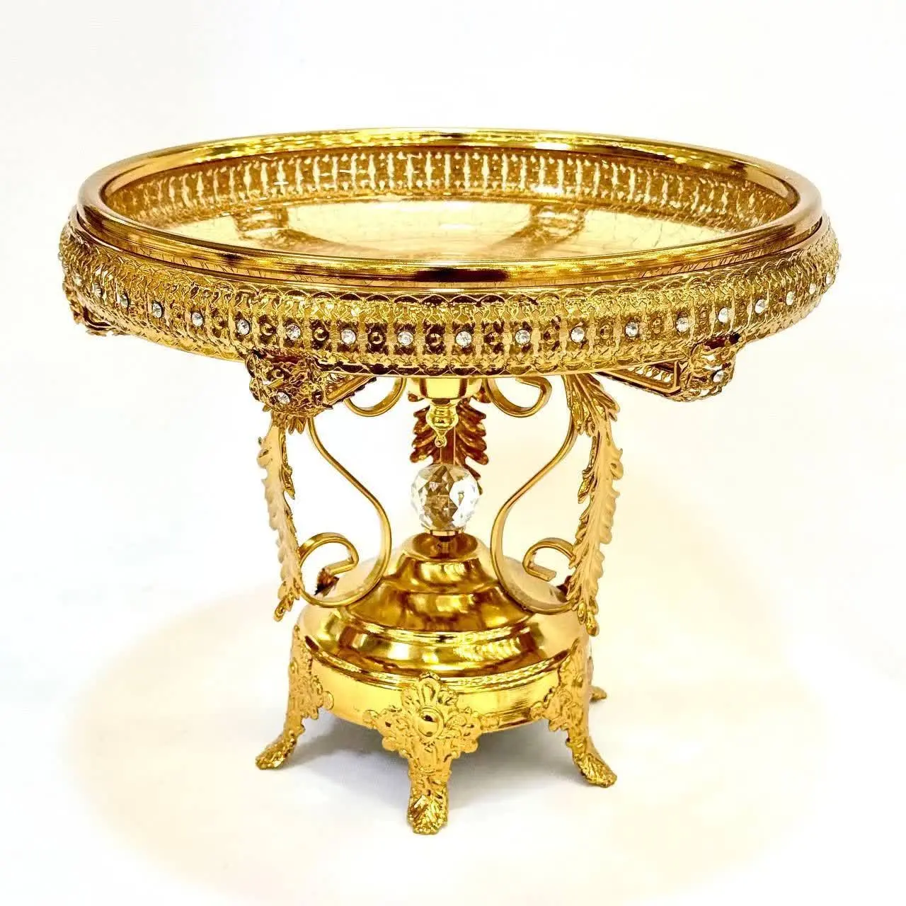 شیرینیخوری شیشه ترک پایه دار