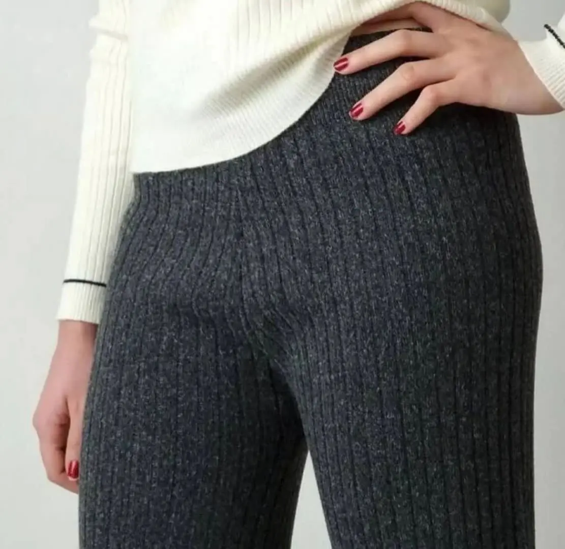 🛍️نام: شلوار بگ بافت ریلی متراکم و با کیفیت 🌱⚜️
