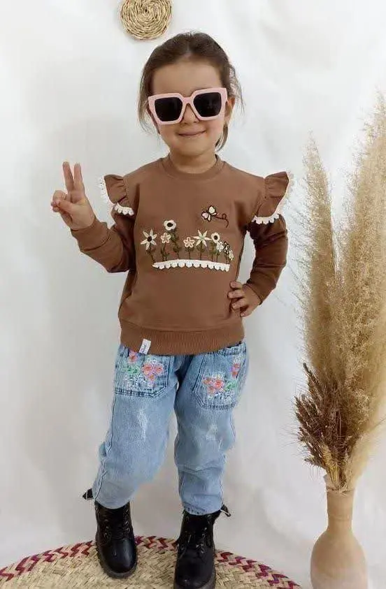 شلوار جین مام استایل دخترانه