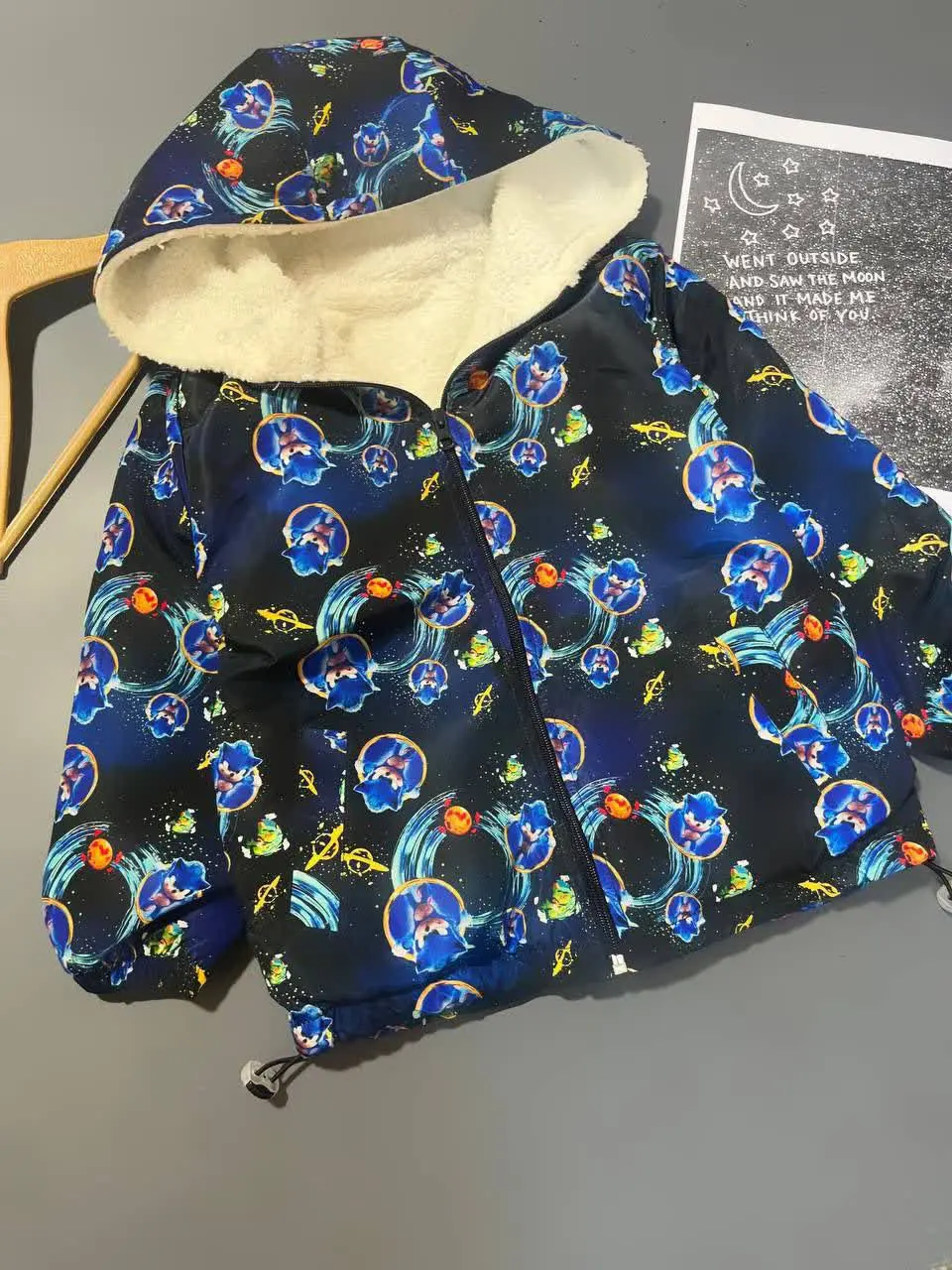 🎄سویشرت خز بره ای چاپ سونیک ⭐️