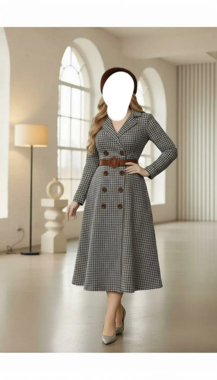 مانتو پاییزه مدل نارون