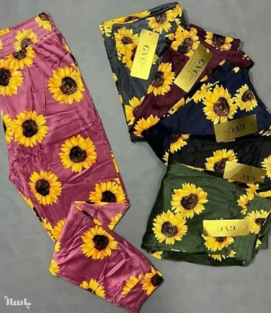 ♥️نوع جنس: شلوار مخمل‌گل افتاب گردان
