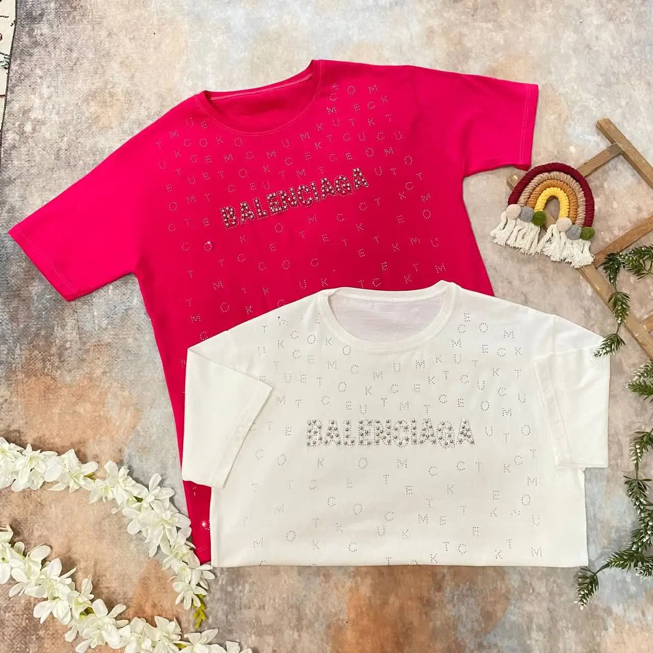 تیشرت نگین دار بالنسیاگا 🪄