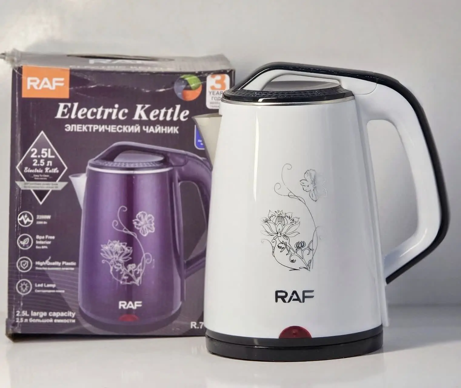 ✅ کتری برقی طرح دار ۷۸۵۶ RAF