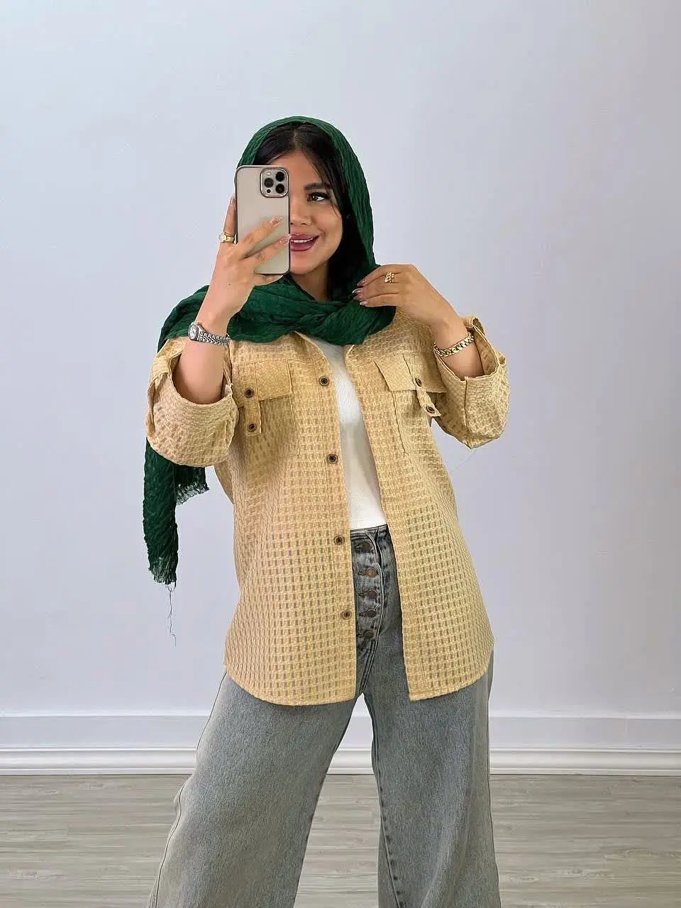 نام: مانتو حصیری جیب صلیبی
