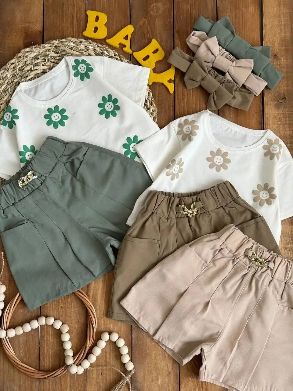 نام: کراپ شورتک بابونه با هد
